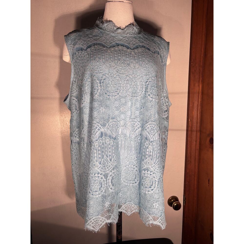 Cato Sleeveless Lace Top Lined